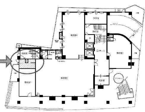 船橋本町プラザビル1F 間取り図