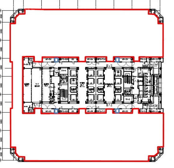 晴海アイランドトリトンスクエアオフィスタワーY棟17F 間取り図