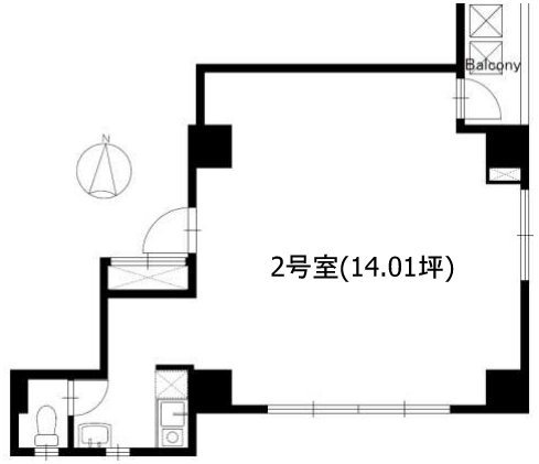 TWG神楽坂602 間取り図