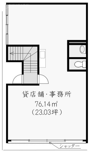 本堂ビル1F 間取り図