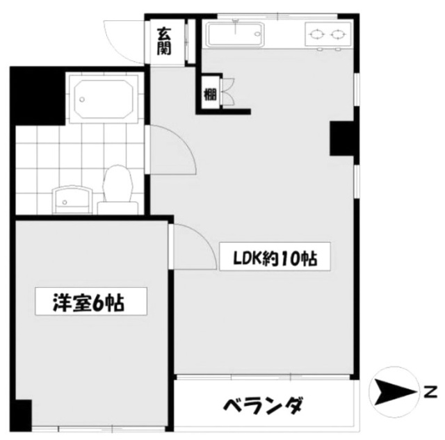 シャトー高輪701 間取り図