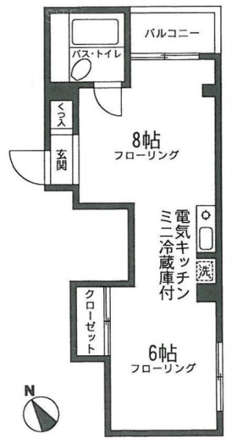 上荻マルモビル402 間取り図
