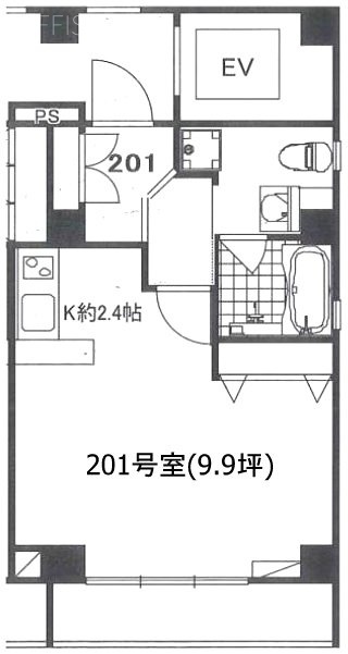 原宿Kハウス201 間取り図