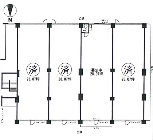 町田ハイツ壱番館ビル1F 間取り図