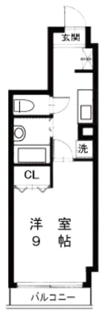 オーロラ三田902 間取り図