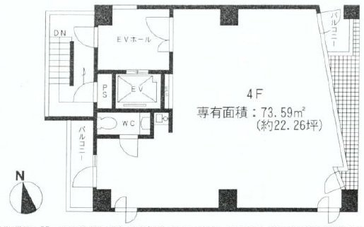渋谷第3KKビル4F 間取り図
