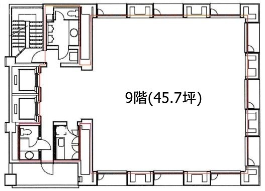 エスエフ茅場町(SF茅場町)ビル9F 間取り図