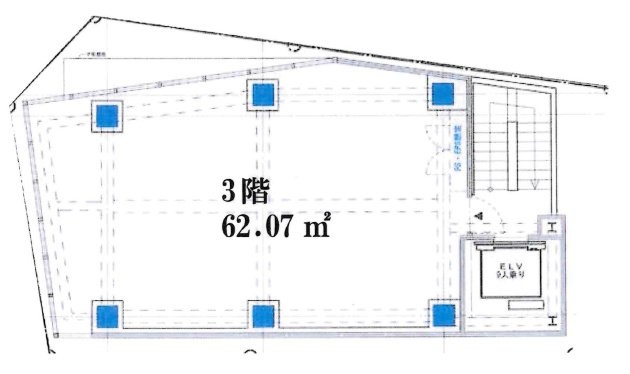 神南一丁目新築店舗ビル3F 間取り図