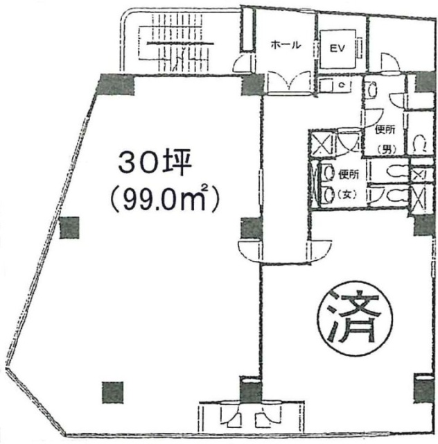 トローヂャンビル601 間取り図