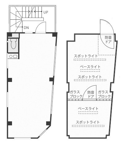 赤坂ミツワアビルネックスB1F・2F 間取り図