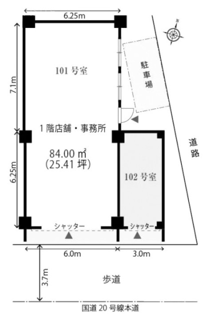 カーサ幡ヶ谷ビル101 間取り図