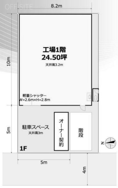 東小松川2丁目貸倉庫1F 間取り図