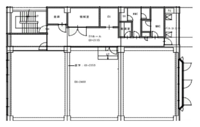 東新産業ビル2F 間取り図