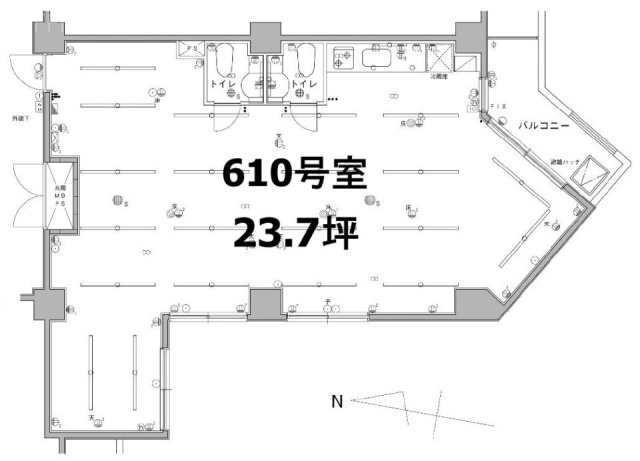 マンション池尻610 間取り図