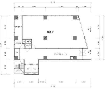 GGIC京橋ビル1F 間取り図
