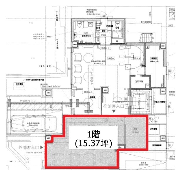 アパホテル1F 間取り図