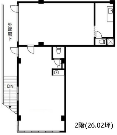 エスカイア北小岩第2ビル2F 間取り図