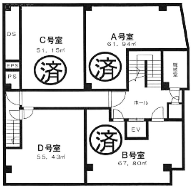 六本木戸田ビルD 間取り図