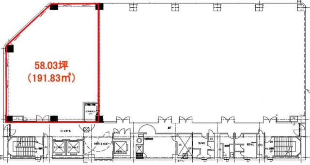 NMF五反田駅前ビル4F 間取り図