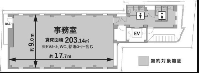 神保町SF16F 間取り図