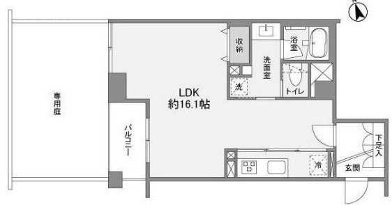 アクシア原宿102 間取り図