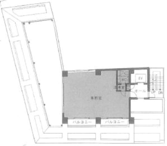 晴花ビル6F 間取り図