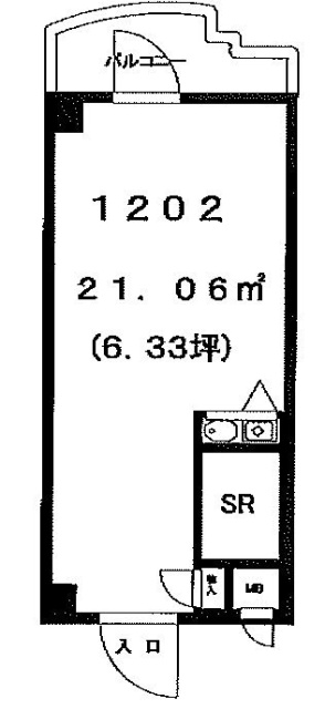 MAX-1ビル1202 間取り図