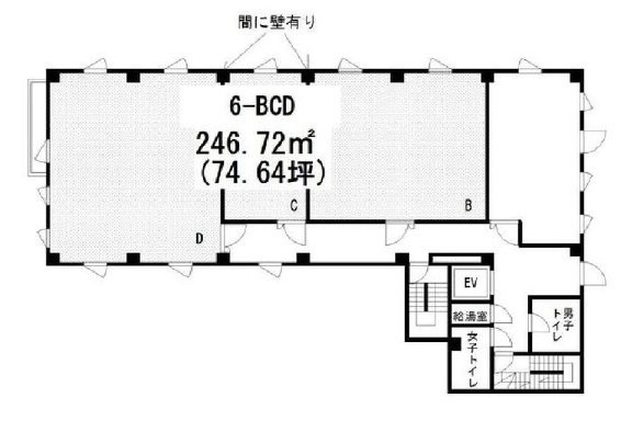 築地アサカワビルBCD 間取り図