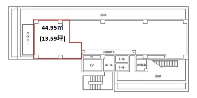 広小路ビル8F 間取り図