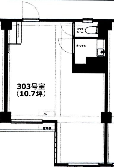 316青山303 間取り図