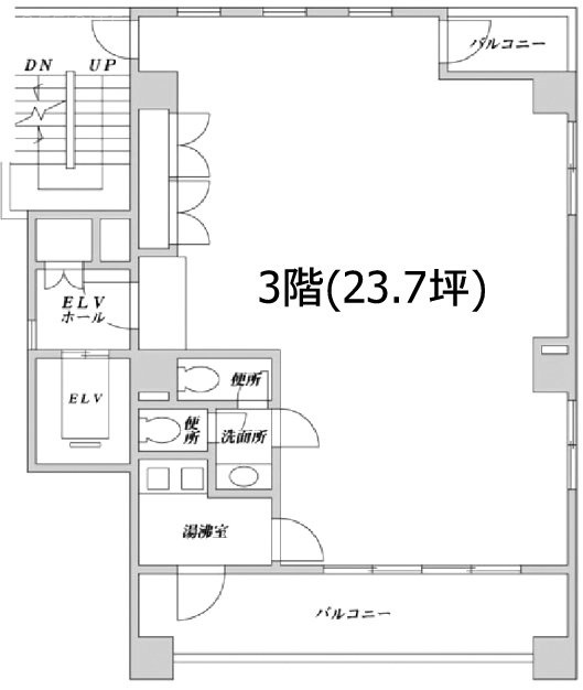 ベルメゾン茗荷谷3F 間取り図