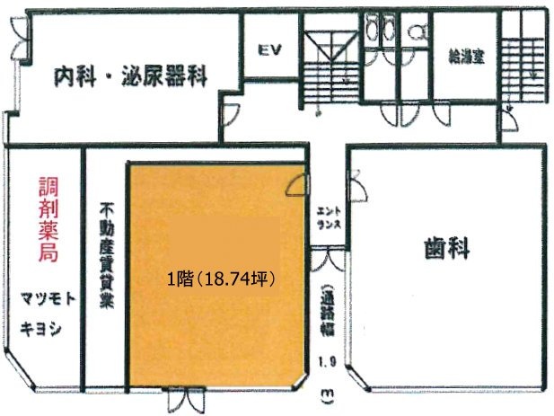 西白井駅前ビル1F 間取り図