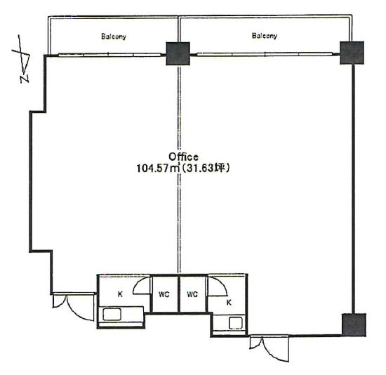 エスタールビル302・303 間取り図