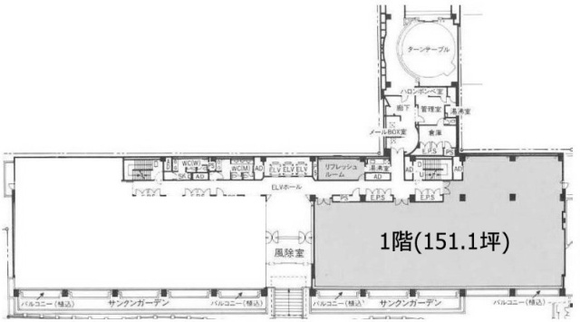 KN渋谷31F 間取り図