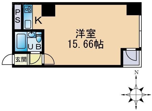 三田慶応ビジデンス1004 間取り図
