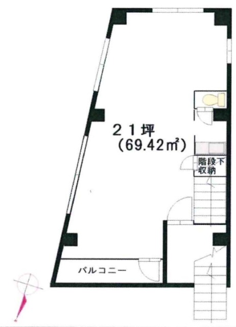 第二鴨志田ビル201 間取り図