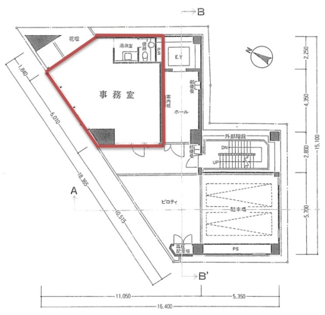 やないビル1F 間取り図