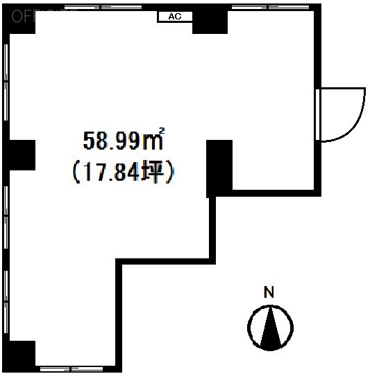 市ヶ谷タイホービル201 間取り図