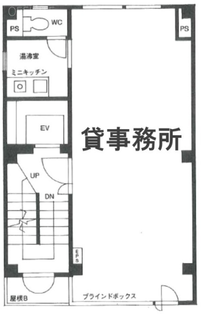 西川台東ビル3F 間取り図