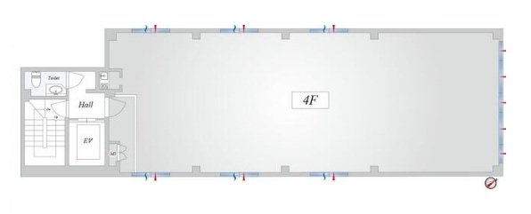 中央通信板橋ビル4F 間取り図