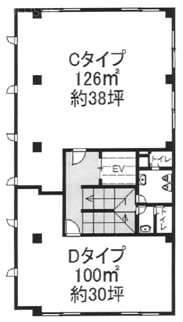 呉羽小野木(くれは)ビルD 間取り図