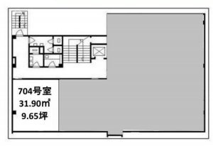 TKK西新橋ビル704 間取り図