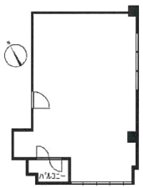 アカクラビル6F 間取り図