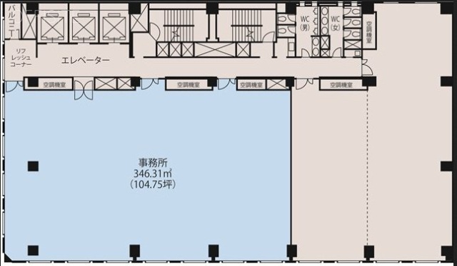 横浜ファーストビル14F 間取り図