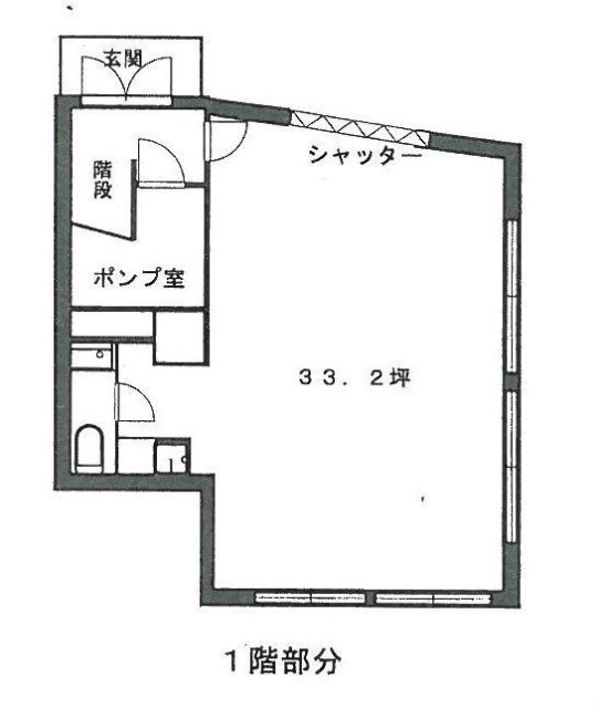 居木橋アネックスビル1F 間取り図