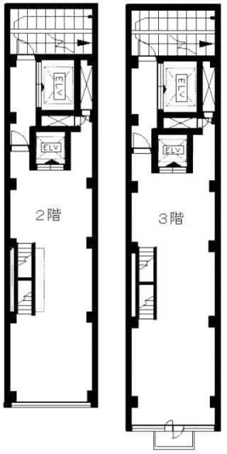 新宿ノアビル2F～3F 間取り図