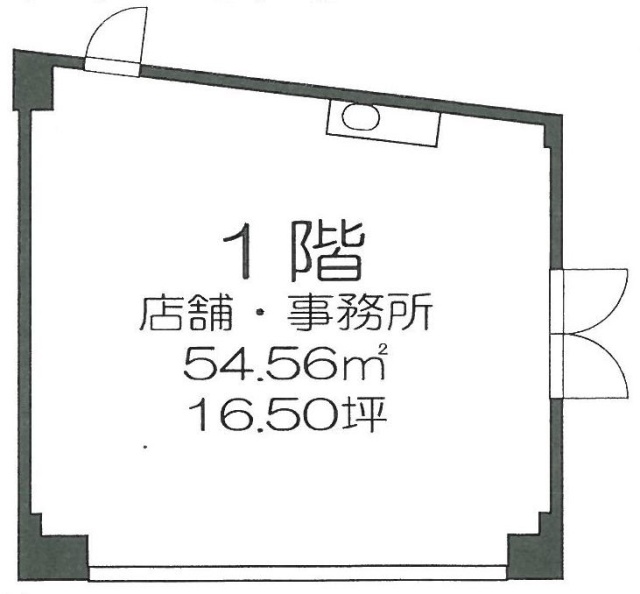 THE SHORE 日本橋茅場町1F 間取り図