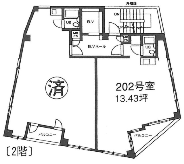 大和ビル202 間取り図