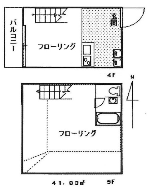 TWIZA代々木403 間取り図