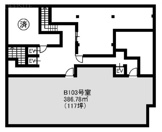 赤坂月世界ビルB103 間取り図